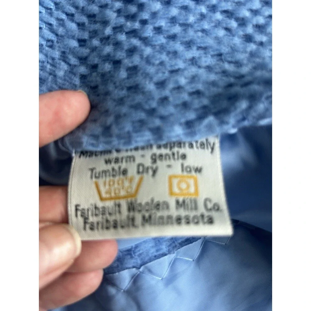 Vintage Faribo Thermal Blanket Full Vintage Size Fits Modern Queen Approx. 91x95